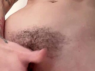 Shower head blasts my pretty pussy juicy tits pierced nipples wildly
