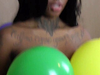 ebony french beauty gives jerk off instructions with femdom humiliation