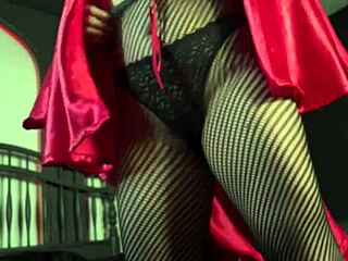 Pantyhose Fetish Latina Astarioth Spreads Tight Pussy in Stockings