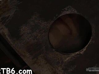 Bound Serf Endures Hard Caning Before Femdom Blowjob and Doggystyle Fuck