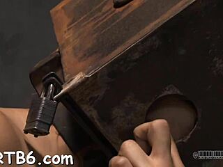 Bound Serf Endures Hard Caning Before Femdom Blowjob and Doggystyle Fuck