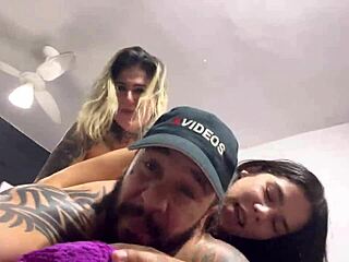 that delicious feeling sucking ass and thick cock together... cock pulsing in wet pussy, all three cumming non-stop!!