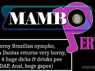 Horny Brazilian Nympho Bianca Dantas Fucks Four Huge Dicks DAP