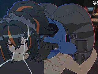 damn zhu yuan grabs that flasher and gets her ass pounded hard