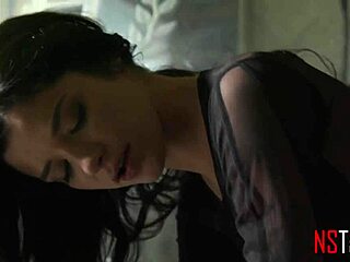 Petite beauty roughly dominated on sybian machine fucked to hard orgasms