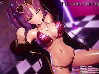 Yuka's Big Tits Bounce in Dynamic Hip Swing Striptease Dance