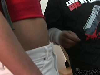 Exotic ebony fat ass slurps juicy bbc deepthroat sloppy