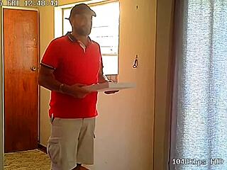 spycam catches my petite wife riding the pizza guy hard
