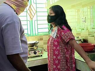 Desi Anita Bhabhi Takes Hard Kitchen Fuck From Horny Stud