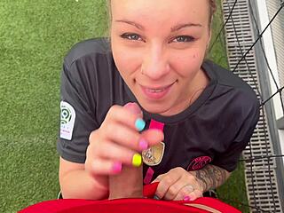 wanna watch her take facial cumshot minutes before france game?
