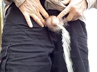 rustyas1's homemade neighbor piss with small cock