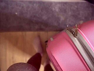 i ripped her leggings ass in suitcase