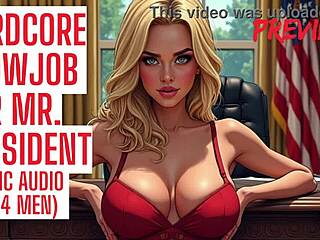 Hardcore Sloppy Blowjob Swallows Boss Mr President Huge Load
