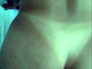 he came deep in redhead wife's tight ass and pussy creampie finish
