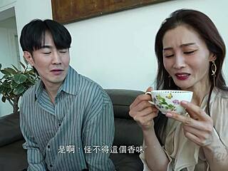 lustful korean widow rides in-law doggystyle ass lick stockings bedroom