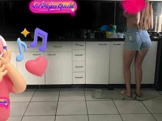 Sol Megan Fire cooks up real love as sexy maid with perfect tits