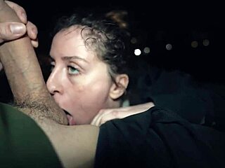 thrilling risky outdoor facial explodes on my face in athletics fields