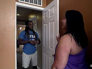 chubby mature with massive ass seduces bbc creampie