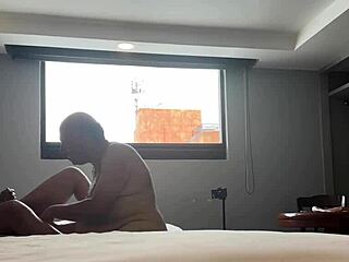 whoa latina's huge tits and fat ass bounce fucking that big fat guy 🍑💦