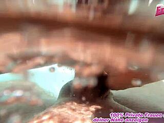German Teen Barbie's Saucy POV Blowjob in Steamy Holiday Sauna