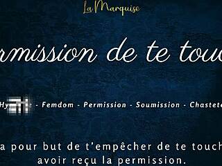 permission to touch? 😏 french joi edges you with groping instructions