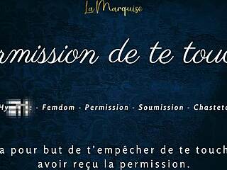 permission to touch? 😏 french joi edges you with groping instructions