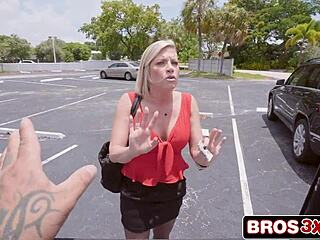 BUSTY KAYLYNN RIDES MONSTER BBC ROUGH IN VAN FOR CASH!