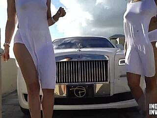 feel the bold thrill of luxury blowjobs from cute black sluts on big black cock outdoors