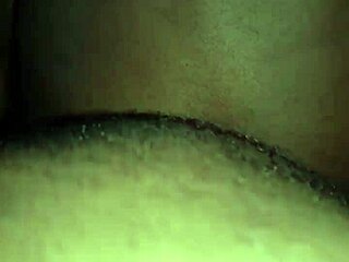 Pretty ebony homemade couple doggystyle creampies her wet pussy