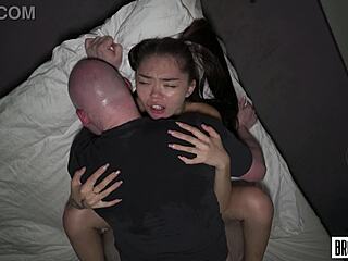 Barely Legal Petite Asian Pounds Teacher in Rough Doggystyle Creampie Missionary Domination