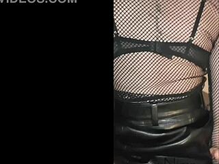 Stepdaughter's first huge cock stretches her naughty holes