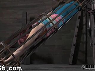 the babe squirms through nipple torment session