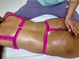 Female boss gets naked massage from secretary fucked to orgasm