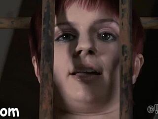 the babe squirms through nipple torment session