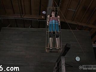 the babe squirms through nipple torment session
