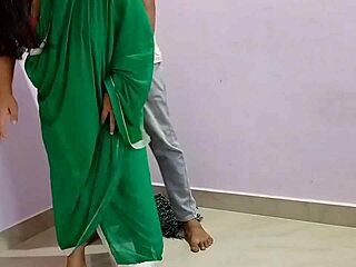 maid wife bent over doggystyle gets fucked hard by father-in-law in homemade indian home