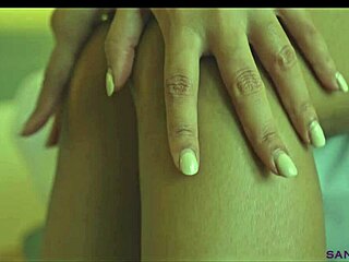 sanktor's skinny asian babe slowly strips teasing natural tits in erotic dance