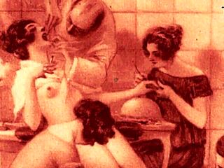 ever wondered what vintage erotic art hides in those antique frames??
