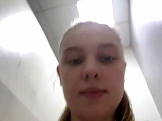 Fat teen blonde gets extreme anal fucking bent over public outdoor hardcore