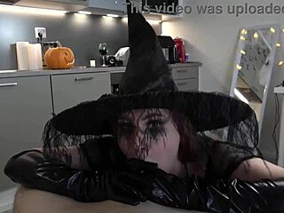 Sexy Witch Deepthroats Monster Cock for Cum Potion