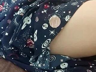 Husband's Friend Eats Downstairs While I Secretly Masturbate Upstairs