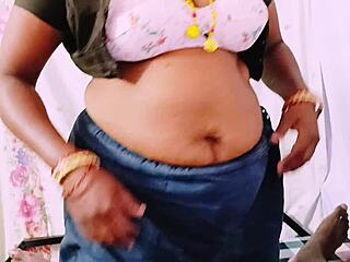 village aunty rocks best blowjob then hardcore ride with dirty telugu talk