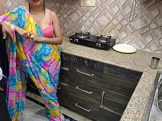 Devar Pounds Desi Bhabhi In Kitchen