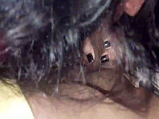 Latina Sucks Huge Cock Deep Till He Explodes in Her Mouth During Passionate Outdoor Fuck