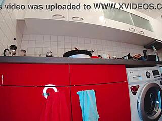 oiled milf rips clothes for dildo ride