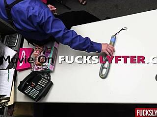 Toughest Blonde Teen Fucked Hard in Office Security Room