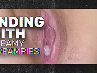 Redhead Ellie rides gangbang wave to creampie ecstasy frenzy