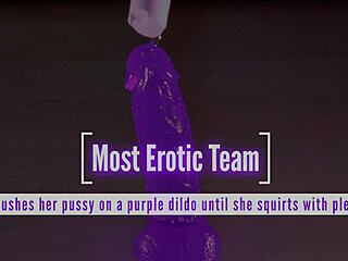 i'm pushin' my pussy on this dildo til i squirt bad...