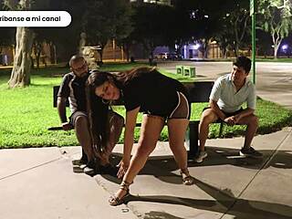 damn this peruvian latina trainer slut... ends up swallowing full cum loads from students!!