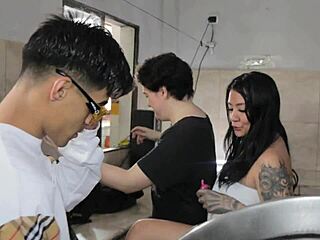 alexa lewis & danyel mast go wild anal fucking in laundry 😈 backstage heat